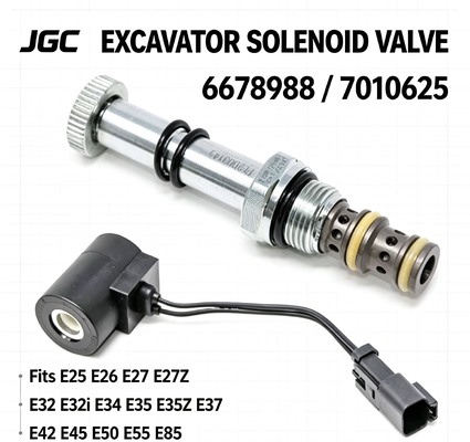 Excavators জন্য Solenoid ভালভ 6678988 7010625 E25 E26 E27 E27Z E32 E32i E34 E35 E35i E35Z E37 E42 E45 E50 E55 E85