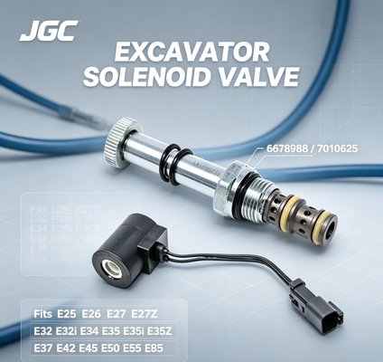 Excavators জন্য Solenoid ভালভ 6678988 7010625 E25 E26 E27 E27Z E32 E32i E34 E35 E35i E35Z E37 E42 E45 E50 E55 E85