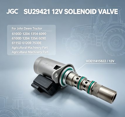 SU29421 VOE11415822 ট্যাক্টর 6100D 1204 1354 6090 6115D 6120R 7530E কৃষি যন্ত্রপাতি অংশের জন্য 12 ভোল্ট সোলিনয়েড ভালভ