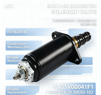 খননকারী সোলেনয়েড ভালভ SK200-6E YN35V00041F1 KDRDE5K-31 30C50-102