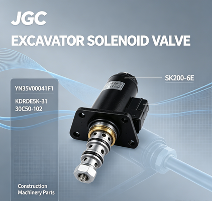 খননকারী সোলেনয়েড ভালভ SK200-6E YN35V00041F1 KDRDE5K-31 30C50-102