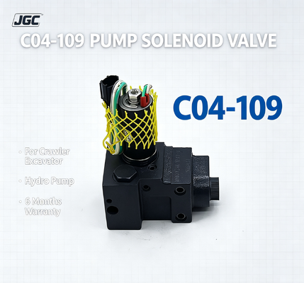 শ্রেষ্ঠ মূল্য C04-109 ক্রলার Excavator পাম্প জন্য জন্য হাইড্রো পাম্প নির্মাণ যন্ত্রপাতি জন্য Solenoid ভালভ 6 মাস ওয়ারেন্টি