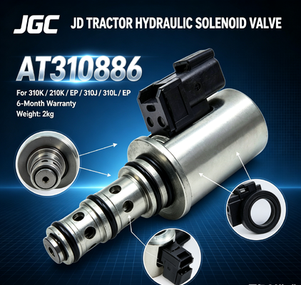 AT310586  JD ট্র্যাক্টর পার্টস 310K/210K/EP/310J/310L/EP এর জন্য নতুন হাইড্রোলিক সোলেনয়েড ভালভ 6 মাসের ওয়ারেন্টি 2 কেজি