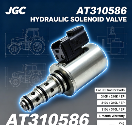 AT310586  JD ট্র্যাক্টর পার্টস 310K/210K/EP/310J/310L/EP এর জন্য নতুন হাইড্রোলিক সোলেনয়েড ভালভ 6 মাসের ওয়ারেন্টি 2 কেজি
