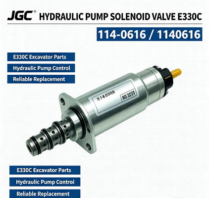 E330C Excavator Parts Solenoid Valve হাইড্রোলিক পাম্প Solenoid Valve 114-0616 1140616