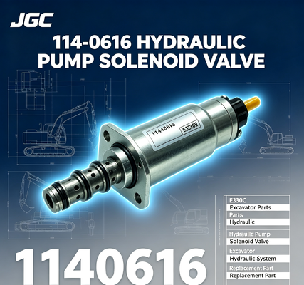 E330C Excavator Parts Solenoid Valve হাইড্রোলিক পাম্প Solenoid Valve 114-0616 1140616