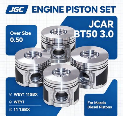 JCAR BT50 3.0 ওভার সাইজ 0.50 WEY1 11SBX মাজদা ডিজেল পিস্টন সিলিন্ডার কিট লাইনার লাইনার ইঞ্জিন পিস্টন সেটের জন্য অ্যাসেম্বলি