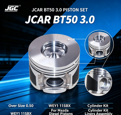 JCAR BT50 3.0 ওভার সাইজ 0.50 WEY1 11SBX মাজদা ডিজেল পিস্টন সিলিন্ডার কিট লাইনার লাইনার ইঞ্জিন পিস্টন সেটের জন্য অ্যাসেম্বলি