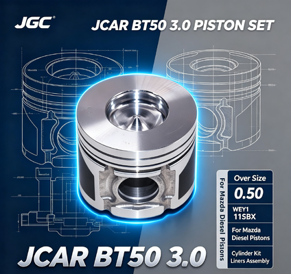 JCAR BT50 3.0 ওভার সাইজ 0.50 WEY1 11SBX মাজদা ডিজেল পিস্টন সিলিন্ডার কিট লাইনার লাইনার ইঞ্জিন পিস্টন সেটের জন্য অ্যাসেম্বলি