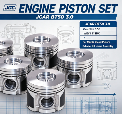 JCAR BT50 3.0 ওভার সাইজ 0.50 WEY1 11SBX মাজদা ডিজেল পিস্টন সিলিন্ডার কিট লাইনার লাইনার ইঞ্জিন পিস্টন সেটের জন্য অ্যাসেম্বলি