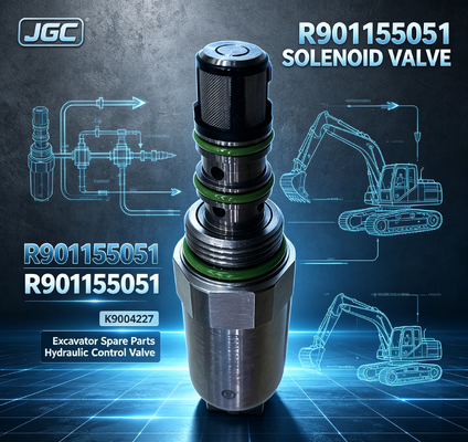 R901155051 খননযন্ত্রের খুচরা যন্ত্রাংশ খননযন্ত্র সোলেনয়েড ভালভ K9004227 R901155051