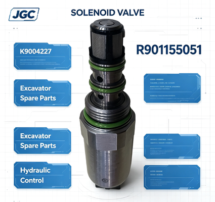 R901155051 খননযন্ত্রের খুচরা যন্ত্রাংশ খননযন্ত্র সোলেনয়েড ভালভ K9004227 R901155051