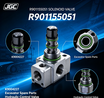 R901155051 খননযন্ত্রের খুচরা যন্ত্রাংশ খননযন্ত্র সোলেনয়েড ভালভ K9004227 R901155051