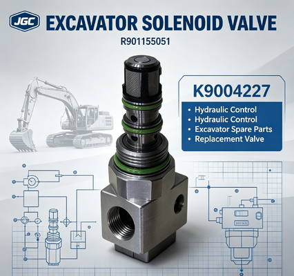 R901155051 খননযন্ত্রের খুচরা যন্ত্রাংশ খননযন্ত্র সোলেনয়েড ভালভ K9004227 R901155051