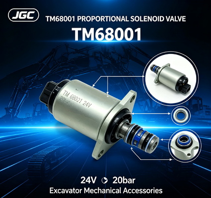 TM68001 এক্সক্যাভেটর মেকানিক্যাল আনুষাঙ্গিক 24V 20bar এক্সক্যাভেটর আনুপাতিক সোলিনয়েড ভালভ