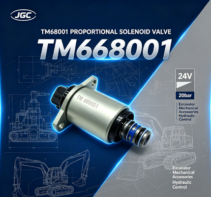 TM68001 এক্সক্যাভেটর মেকানিক্যাল আনুষাঙ্গিক 24V 20bar এক্সক্যাভেটর আনুপাতিক সোলিনয়েড ভালভ