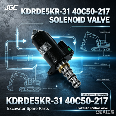 KDRDE5KR-31 40C50 -217 সোলেনয়েড ভালভ এক্সকাভেটর খুচরা যন্ত্রাংশের জন্য উপযুক্ত