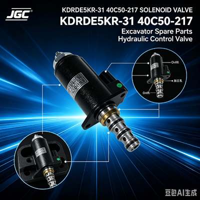KDRDE5KR-31 40C50 -217 সোলেনয়েড ভালভ এক্সকাভেটর খুচরা যন্ত্রাংশের জন্য উপযুক্ত