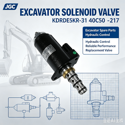 KDRDE5KR-31 40C50 -217 সোলেনয়েড ভালভ এক্সকাভেটর খুচরা যন্ত্রাংশের জন্য উপযুক্ত