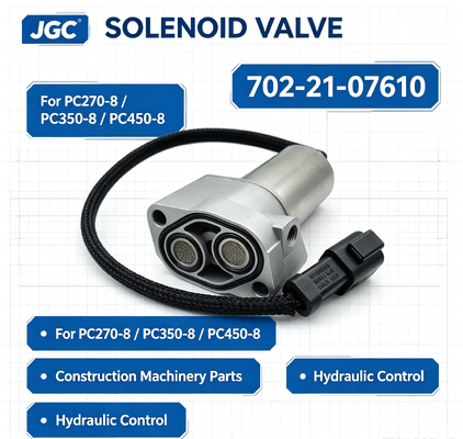 702-21-07610 নির্মাণ যন্ত্রপাতি যন্ত্রাংশ Excavator Solenoid Valve for PC270-8 PC350-8 PC450-8