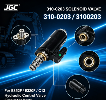 310-0203 3100203 E352F E320F C13 হাইড্রোলিক সোলেনয়েড ভালভের জন্য এক্সক্যাভেটর সোলেনয়েড ভালভ