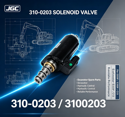 310-0203 3100203 E352F E320F C13 হাইড্রোলিক সোলেনয়েড ভালভের জন্য এক্সক্যাভেটর সোলেনয়েড ভালভ