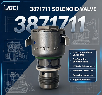3871711 মূল ISM11 QSM11 M11 ডিজেল ইঞ্জিন ব্রেক 12V সোলেনয়েড ভালভ এক্সকাভেটর লোডার ব্যবহারের জন্য