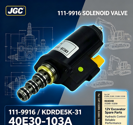 111-9916 12V Excavator Group Solenoid Valve Part No KDRDE5K-31 40E30-103A CAT E320b E320c E320d E325b এর জন্য