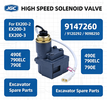 ৯১৪৭২৬০ ৯১২০২৯২ ৯০৯৮২৫০ এক্সকাভেটর EX200-2 EX200-3 490E 790ELC 790E এর জন্য হাই স্পিড সোলেনয়েড ভালভ