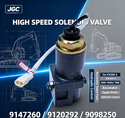 ৯১৪৭২৬০ ৯১২০২৯২ ৯০৯৮২৫০ এক্সকাভেটর EX200-2 EX200-3 490E 790ELC 790E এর জন্য হাই স্পিড সোলেনয়েড ভালভ