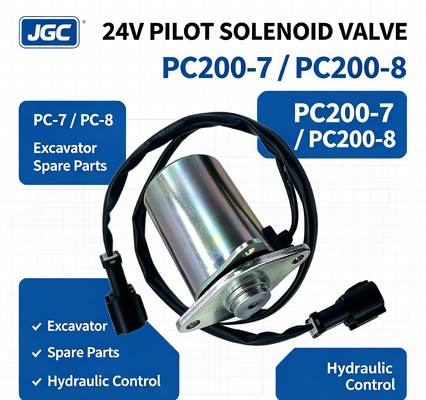 PC-7 PC-8 এক্সকাভেটর পার্টস PC200-7 PC200-8 সোলেনয়েড ভালভ পাইলট সোলেনয়েড ভালভ 24V