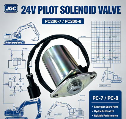 PC-7 PC-8 এক্সকাভেটর পার্টস PC200-7 PC200-8 সোলেনয়েড ভালভ পাইলট সোলেনয়েড ভালভ 24V