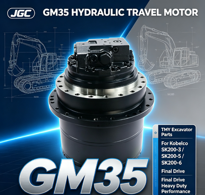 GM35 Excavator Parts Hydraulic Travel Motor for Kobelco SK200-3 SK200-5 SK200-6 এর সাথে সামঞ্জস্যপূর্ণ