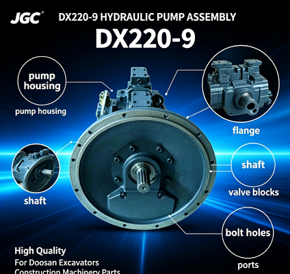 DX220-9 উচ্চ মানের পুরনো স্টাইলের হাইড্রোলিক পাম্প অ্যাসেম্বলি ডুসান এক্সকাভেটর নির্মাণ যন্ত্রাংশের জন্য