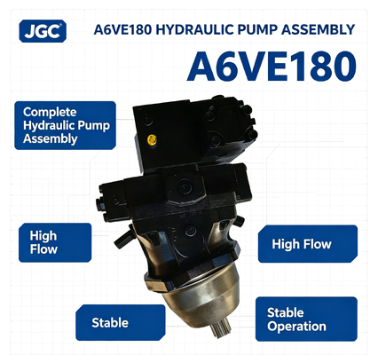 A6VE180 সম্পূর্ণ হাইড্রোলিক পাম্প সমাবেশ উচ্চ প্রবাহ স্থিতিশীল অপারেশন