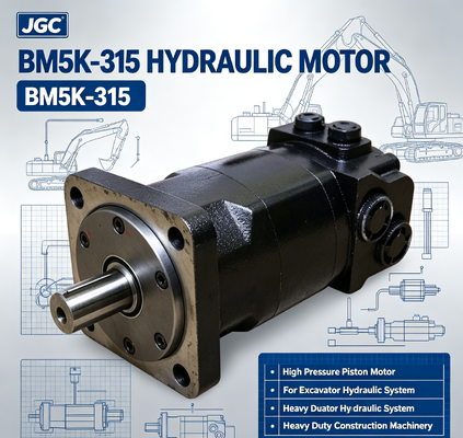 BM5K-315 হাইড্রোলিক মোটর এক্সকাভেটর হাইড্রোলিক সিস্টেম হেভি ডিউটি ​​নির্মাণ যন্ত্রপাতির জন্য উচ্চ চাপ পিস্টন মোটর