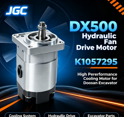 K1057295 DX500 হাইড্রোলিক ফ্যান ড্রাইভ মোটর, হাই পারফরম্যান্স এক্সক্যাভারের ফ্যান হাইড্রোলিক মোটর Doosan Excavator জন্য