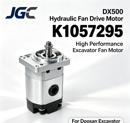 K1057295 DX500 হাইড্রোলিক ফ্যান ড্রাইভ মোটর, হাই পারফরম্যান্স এক্সক্যাভারের ফ্যান হাইড্রোলিক মোটর Doosan Excavator জন্য